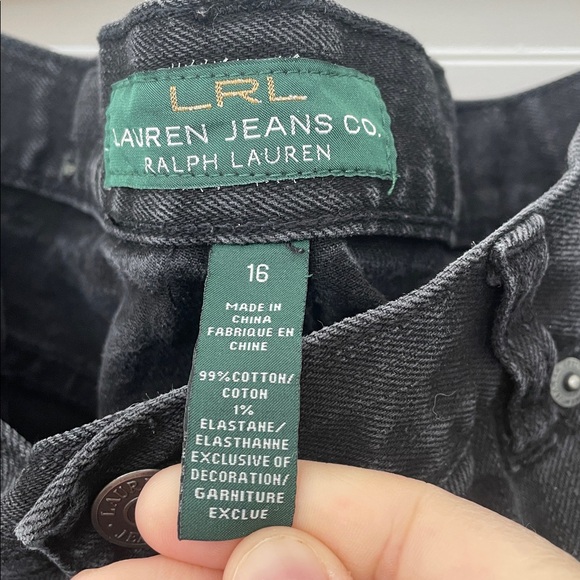 Lauren Ralph Lauren Jean co black denim jeans size 16 - Picture 3 of 8